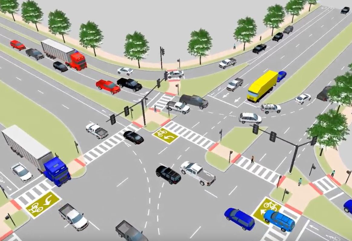 Do you dare to cross this intersection? Chaotic traffic timelapse